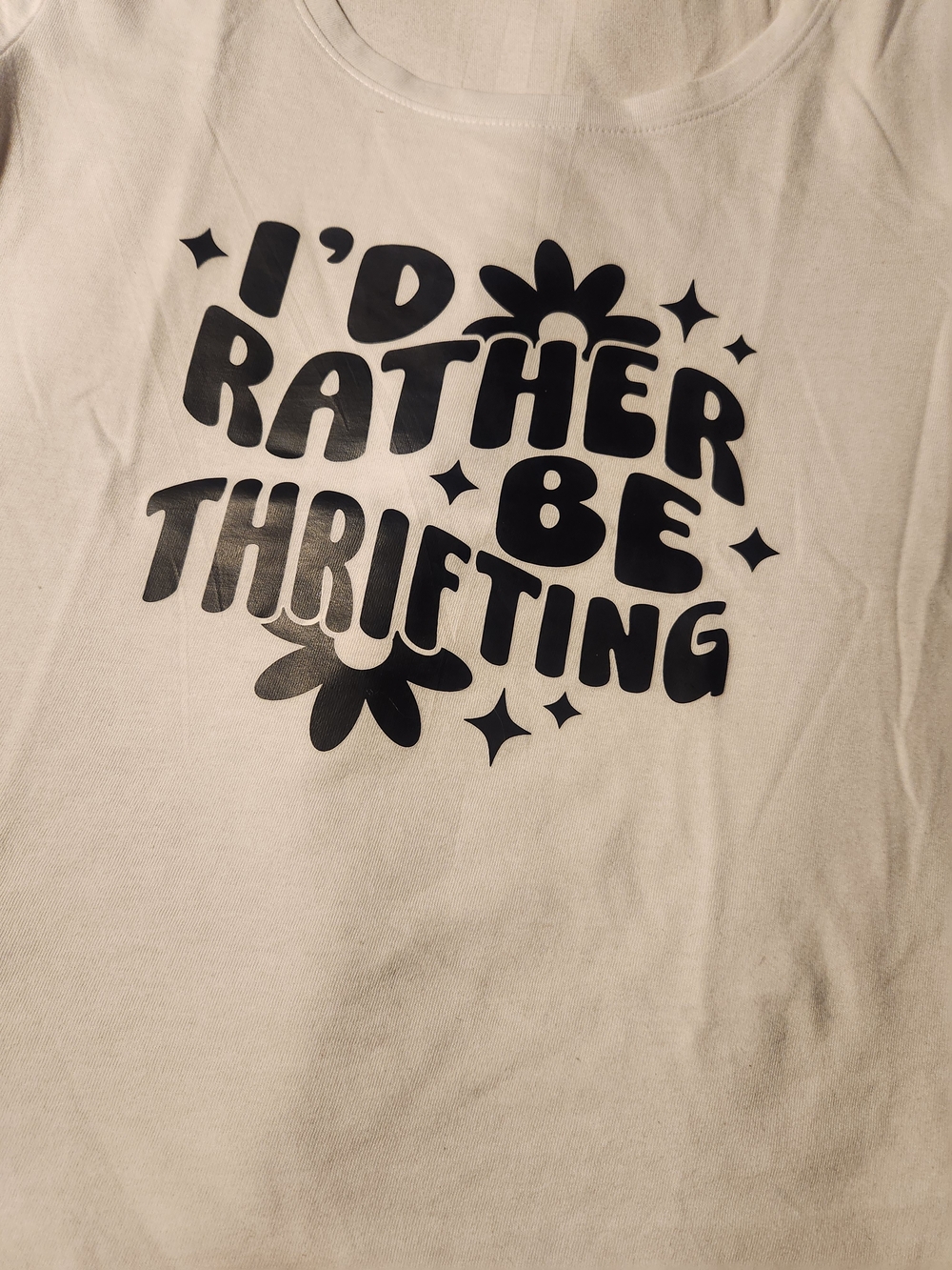NWOT- No Boundaries White Short-Sleeve Graphic Tee - Black Print - Picture 2 of 4